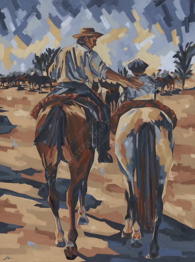 "Gauchos: Father and Son, Argentina" by Sophie Alliott